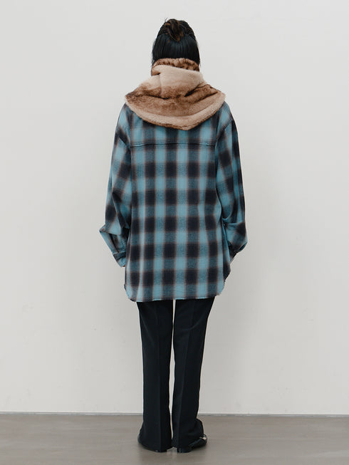 【 予約:11月中旬 】WASHED PLAID SHIRT /Y264-11123