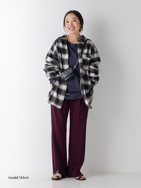 【 予約:11月中旬 】WASHED PLAID SHIRT /Y264-11123