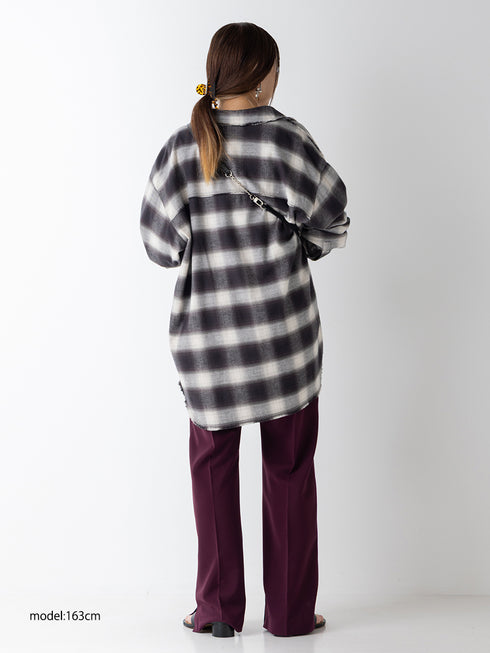 【 予約:11月中旬 】WASHED PLAID SHIRT /Y264-11123
