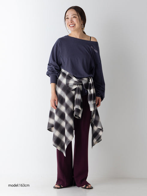 【 予約:11月中旬 】WASHED PLAID SHIRT /Y264-11123