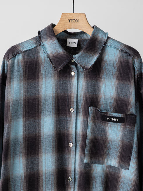 【 予約:11月中旬 】WASHED PLAID SHIRT /Y264-11123