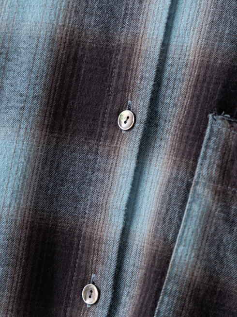 【 予約:11月中旬 】WASHED PLAID SHIRT /Y264-11123