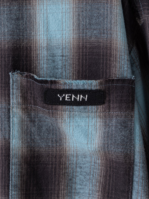 【 予約:11月中旬 】WASHED PLAID SHIRT /Y264-11123