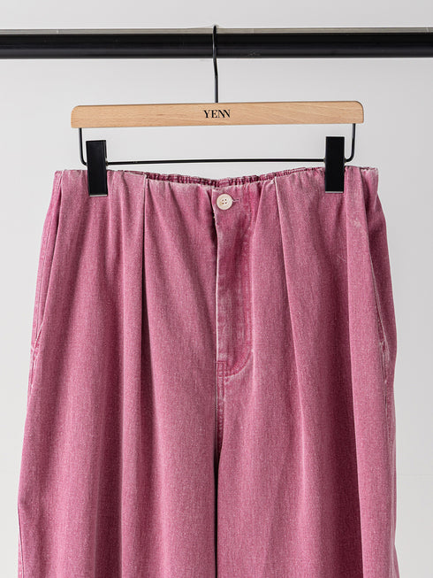 【 予約:11月中旬 】BOX TUCK PEG PANT /Y264-31124