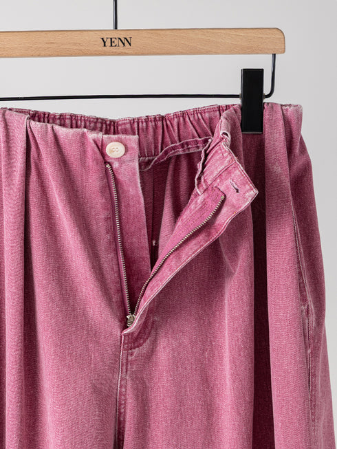 【 予約:11月中旬 】BOX TUCK PEG PANT /Y264-31124