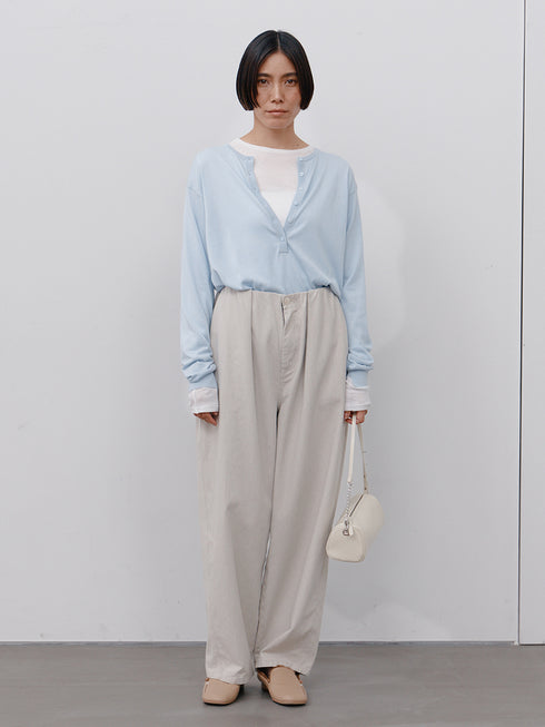 【 予約:11月中旬 】BOX TUCK PEG PANT /Y264-31124