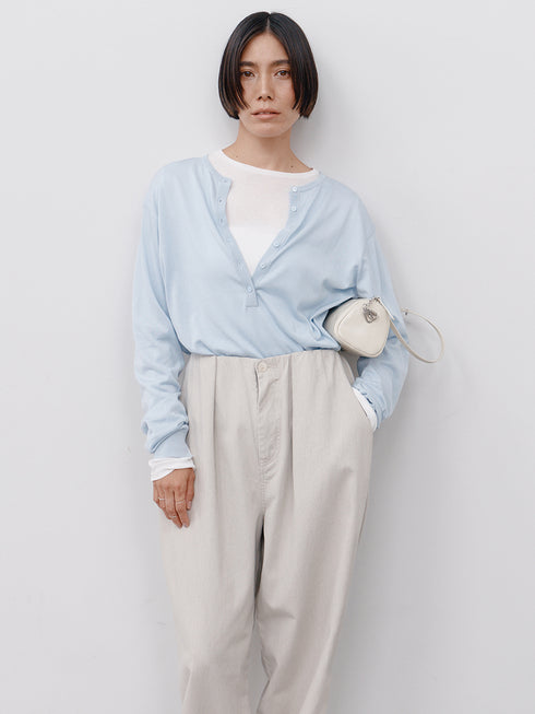 【 予約:11月中旬 】BOX TUCK PEG PANT /Y264-31124