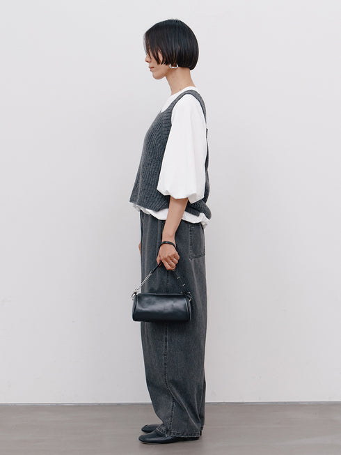 【 予約:11月中旬 】BOX TUCK PEG PANT /Y264-31124