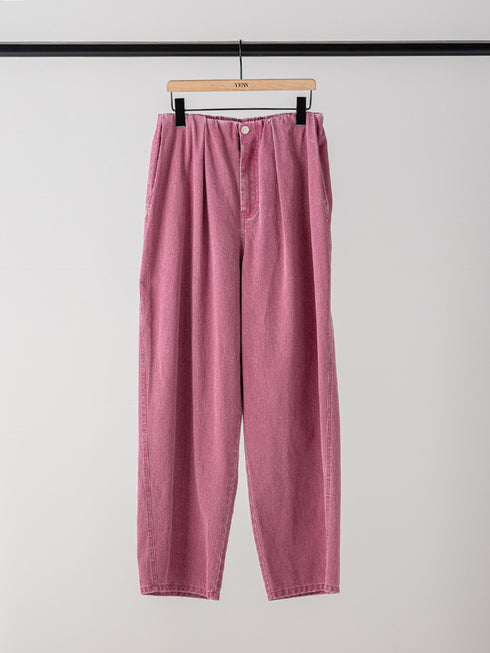 【 予約:11月中旬 】BOX TUCK PEG PANT /Y264-31124