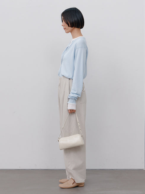 【 予約:11月中旬 】BOX TUCK PEG PANT /Y264-31124