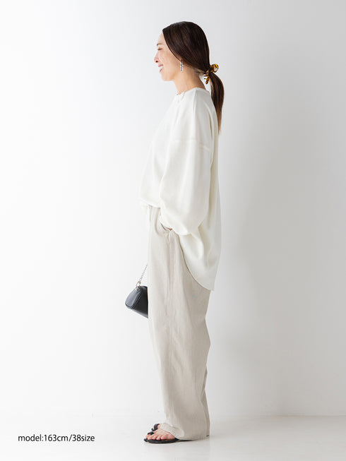 【 予約:11月中旬 】BOX TUCK PEG PANT /Y264-31124