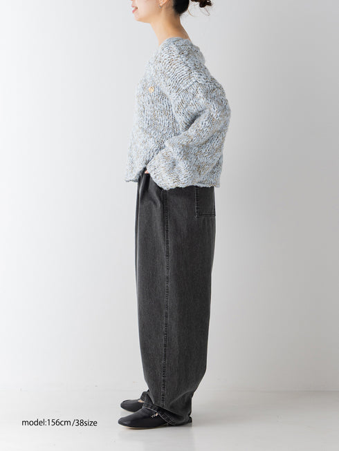 【 予約:11月中旬 】BOX TUCK PEG PANT /Y264-31124