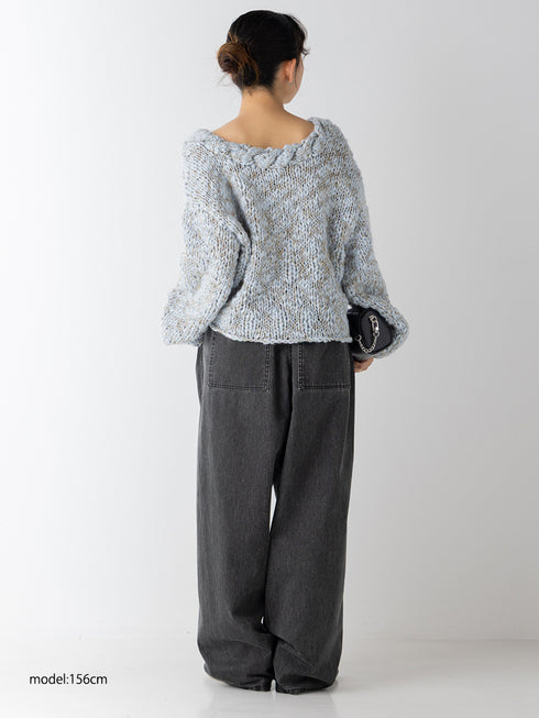 【 予約:11月中旬 】BOX TUCK PEG PANT /Y264-31124