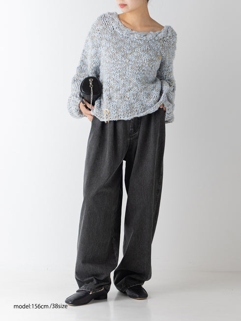 【 予約:11月中旬 】BOX TUCK PEG PANT /Y264-31124