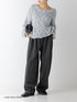 【 予約:11月中旬 】BOX TUCK PEG PANT /Y264-31124