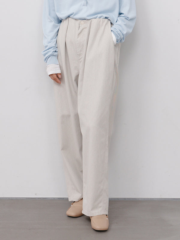 【 予約:11月中旬 】BOX TUCK PEG PANTS /Y264-31124
