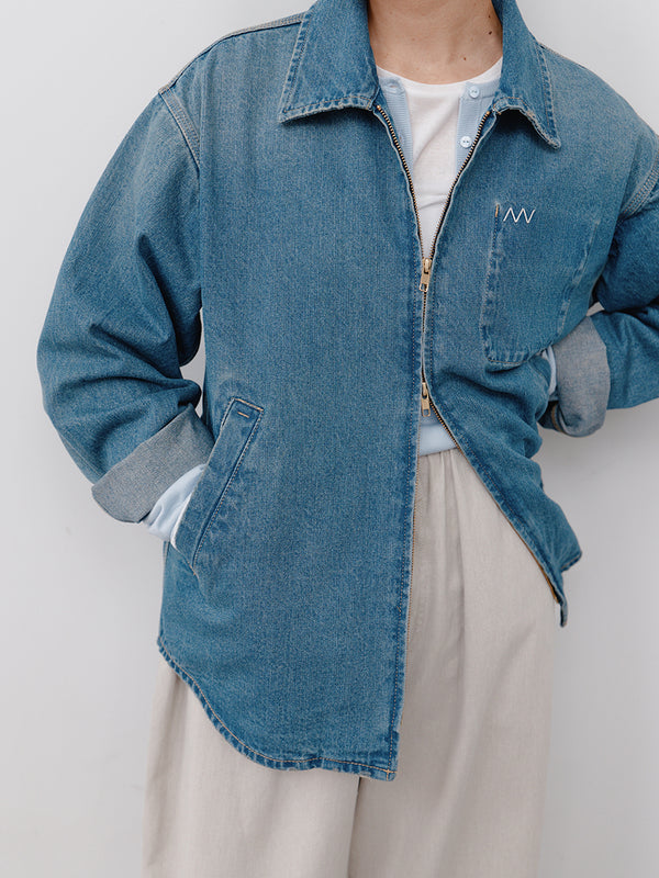 【 予約:1月中旬 】DENIM ZIP UP JACKET /Y264-41139