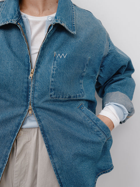 【 予約:1月中旬 】DENIM ZIP UP JACKET /Y264-41139