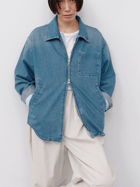 【 予約:1月中旬 】DENIM ZIP UP JACKET /Y264-41139