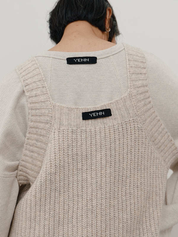 【 予約:11月中旬 】CHUNKY KNIT VEST /Y264-91131