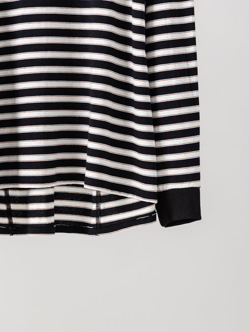 【 予約:10月中旬 】STRIPE FORM LONG T /Y264-81111