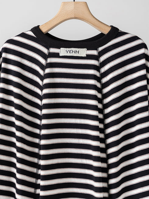 【 予約:10月中旬 】STRIPE FORM LONG T /Y264-81111