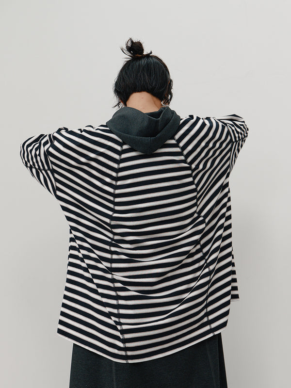 【 予約:10月中旬 】STRIPE FORM LONG T /Y264-81111