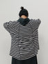 【 予約:10月中旬 】STRIPE FORM LONG T /Y264-81111