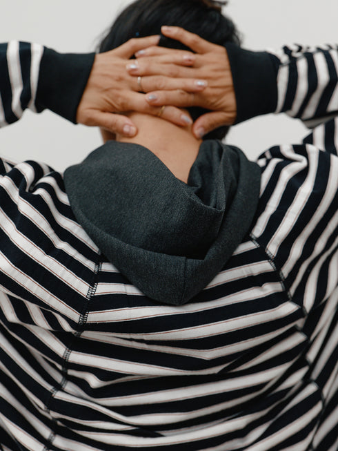 【 予約:10月中旬 】STRIPE FORM LONG T /Y264-81111