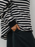 【 予約:10月中旬 】STRIPE FORM LONG T /Y264-81111