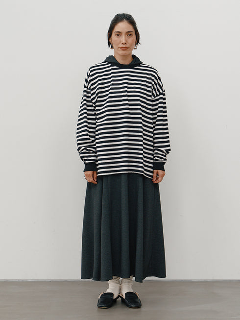【 予約:10月中旬 】STRIPE FORM LONG T /Y264-81111