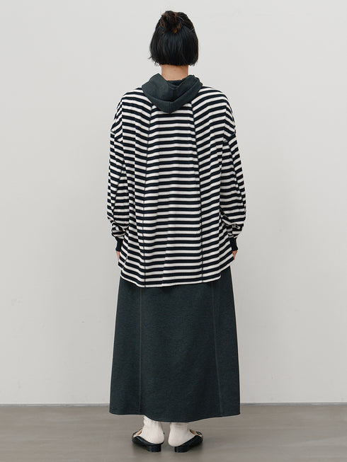 【 予約:10月中旬 】STRIPE FORM LONG T /Y264-81111