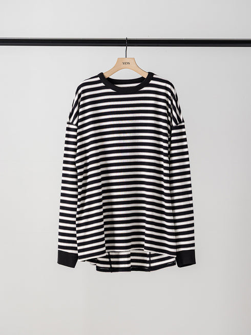 【 予約:10月中旬 】STRIPE FORM LONG T /Y264-81111