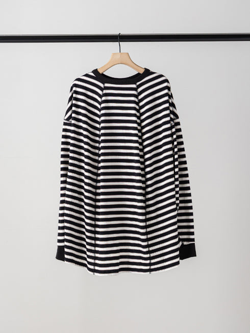 【 予約:10月中旬 】STRIPE FORM LONG T /Y264-81111