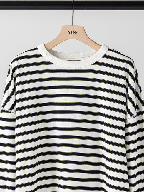 【 予約:10月中旬 】STRIPE FORM LONG T /Y264-81111
