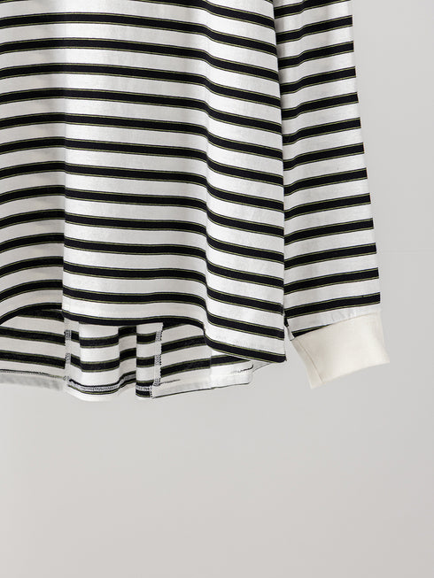 【 予約:10月中旬 】STRIPE FORM LONG T /Y264-81111