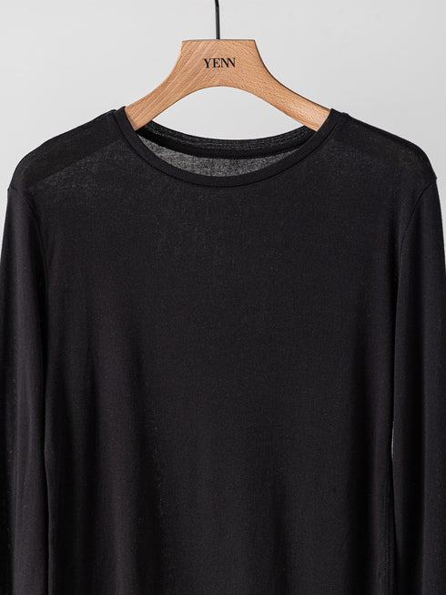 【 予約:10月中旬 】SHEER COTTON LONG T /Y264-81112