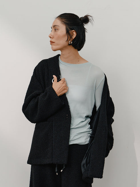 【 予約:10月中旬 】SHEER COTTON LONG T /Y264-81112