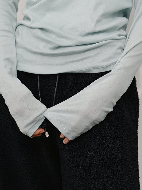 【 予約:10月中旬 】SHEER COTTON LONG T /Y264-81112