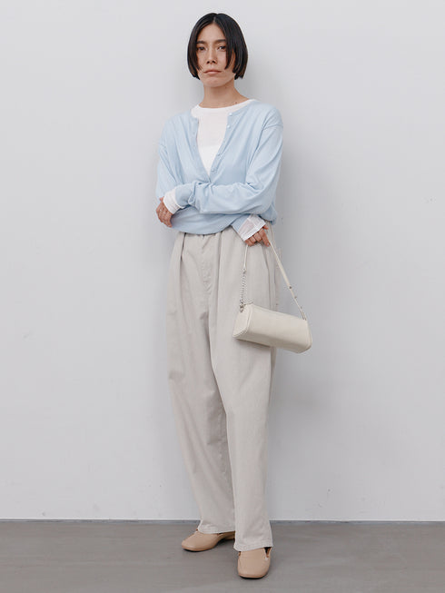 【 予約:10月中旬 】SHEER COTTON LONG T /Y264-81112