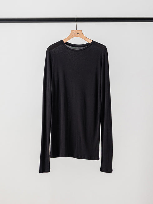 【 予約:10月中旬 】SHEER COTTON LONG T /Y264-81112