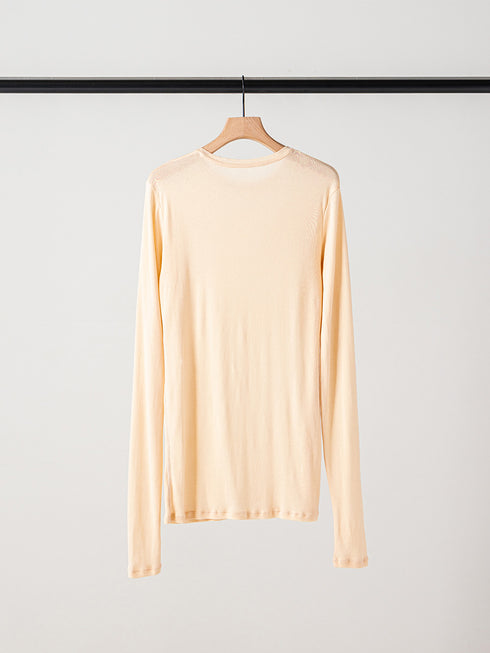 【 予約:10月中旬 】SHEER COTTON LONG T /Y264-81112