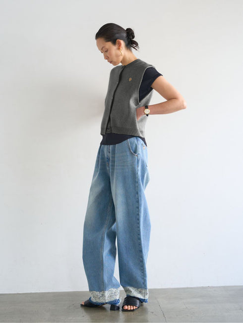 【 予約:5月中旬 】【 限定 】DOUBLE FACE KNIT VEST / Y242-91036-6