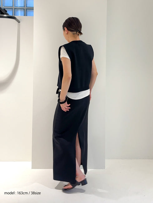 【 予約:11/下旬~12月上旬 】ADJUST SLIT SKIRT /Y252-22032-9