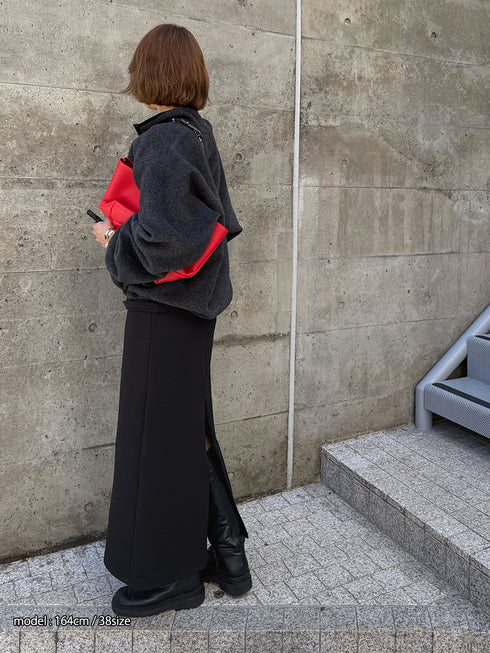 【 予約:11/下旬~12月上旬 】ADJUST SLIT SKIRT /Y252-22032-9