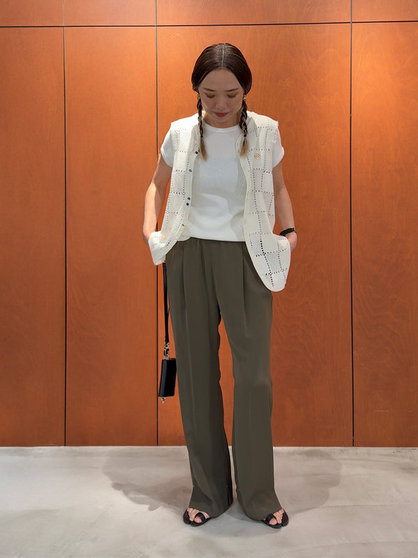 【 予約:5月下旬 】SLEEVELESS LACE TOP /Y262-12045