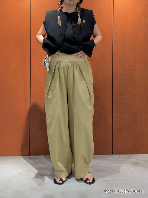 【 予約:7月中旬 】WAIST RIB CURVE PT /Y262-31068