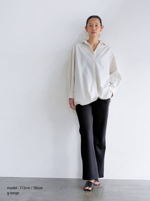 【 予約:8月下旬 】W JERSEY FLARE PT /Y263-31081-2