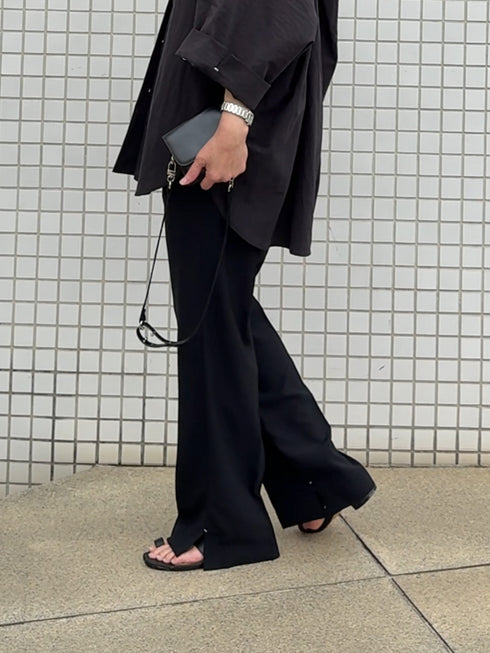 【 予約:8月下旬 】SIDE SLIT SLACKS /Y263-31107
