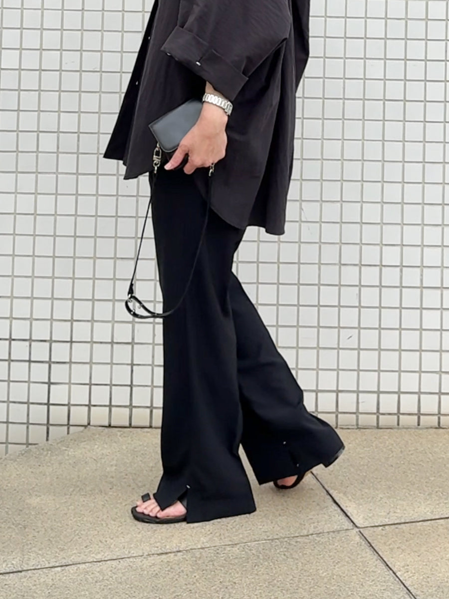 予約：8月下旬 】SIDE SLIT SLACKS /Y263-31107 – PERSON&PEOPLE